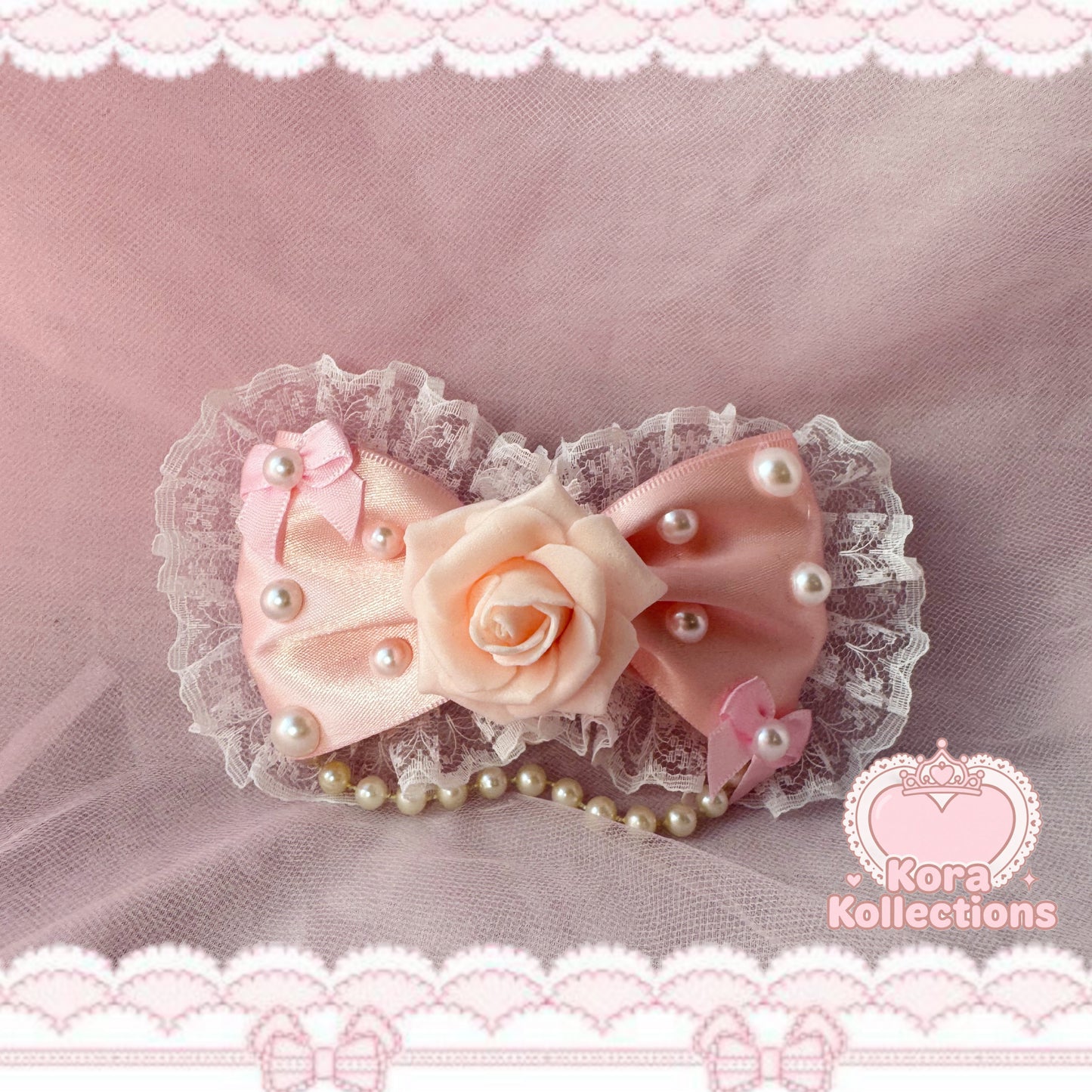 ꒰♡ rose heaven bow