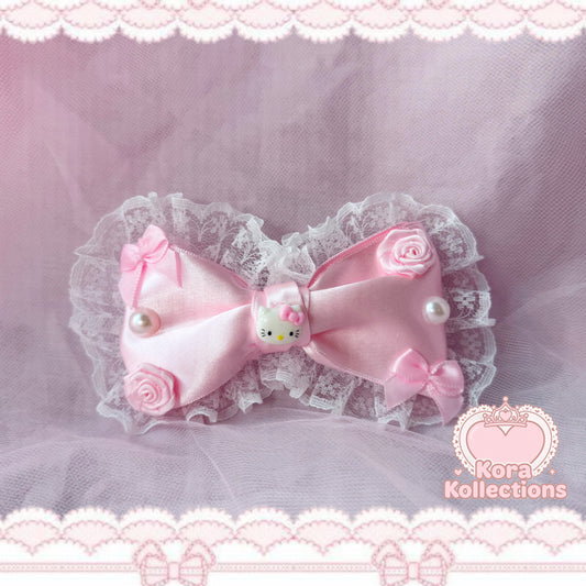 ꒰♡ meow blossom bow