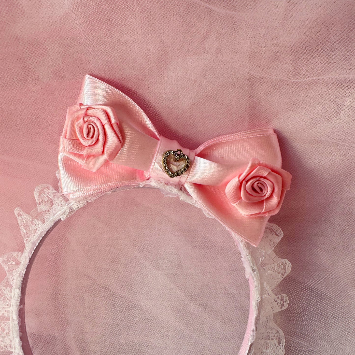 ꒰♡ royal rose bow headband